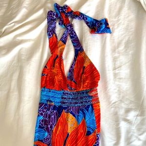 Hawaiian maxi dress
